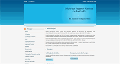 Desktop Screenshot of cartorioportao.com.br