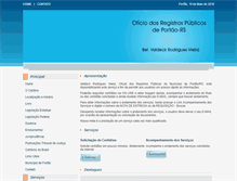 Tablet Screenshot of cartorioportao.com.br